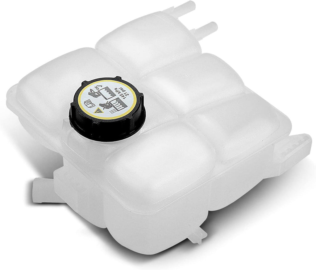 A-Premium Engine Coolant Overflow Recovery Reservoir Tank [W/Cap] Compatible with Ford Focus 07-11, Volvo C30 07-13, C70 06-13, S40 04-11, V50 05-11, 2.4L 2.5L, Replace # 30776151