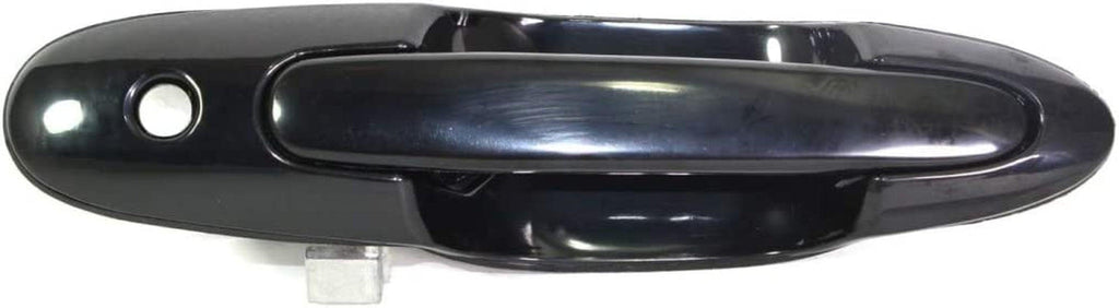for Mazda MPV Exterior Door Handle Front, Driver Side Smooth Black 2000-2006 | with Key Hole | Trim:All Submodels | MA1310117 | LC7059410F08