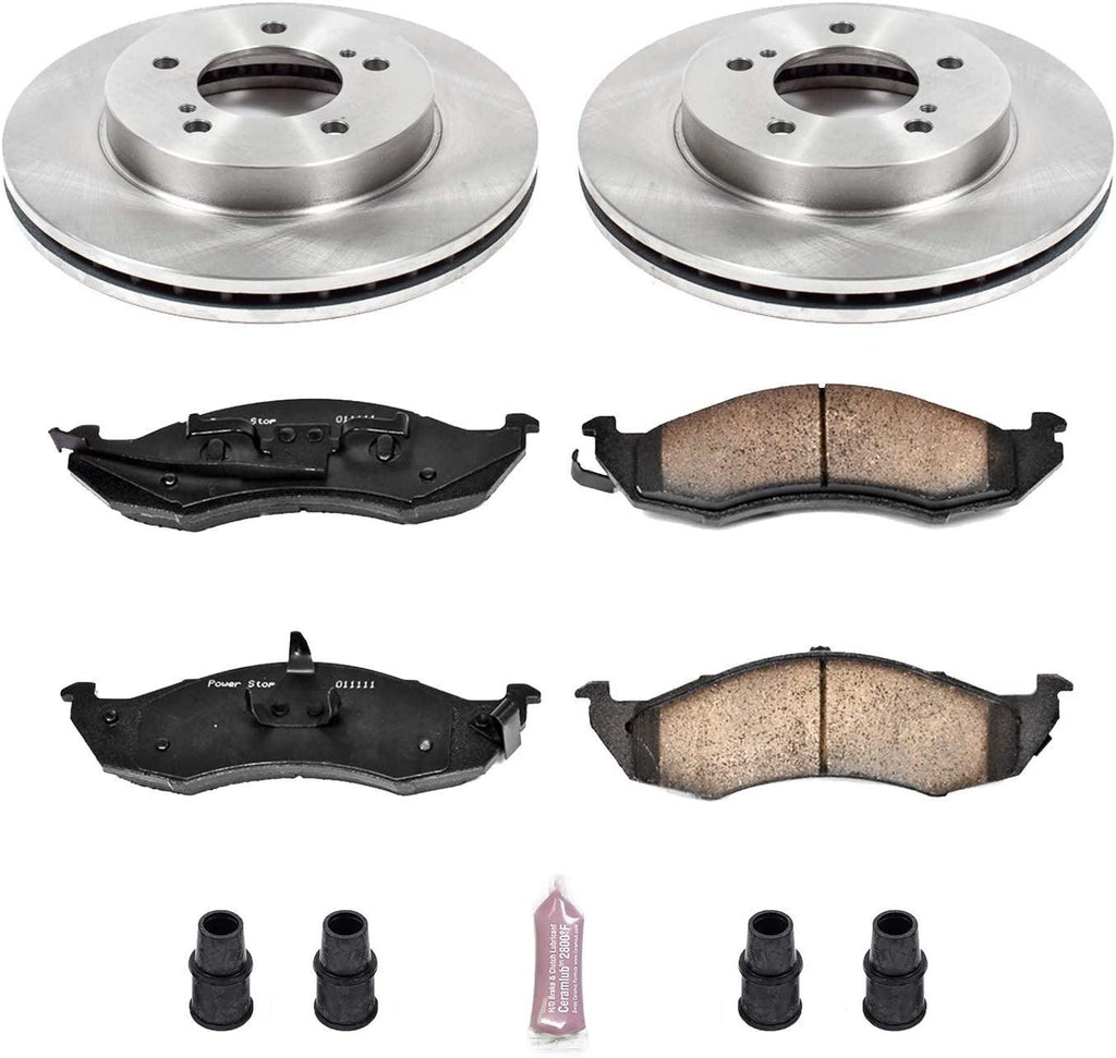 KOE1823 Autospecialty Front Replacement Brake Kit-Oe Brake Rotors & Ceramic Brake Pads
