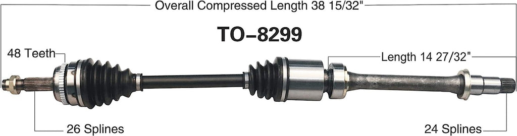 TO-8299 CV Axle