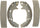 Silver 14599B Bonded Rear Drum Brake Shoe Set
