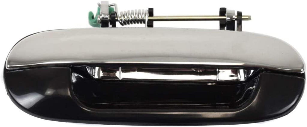 For Chevy Trailblazer EXT Exterior Door Handle Rear Passenger Side Smooth Black Bezel with Chrome Lever 2002-2006 | Trim: Lt/North Face