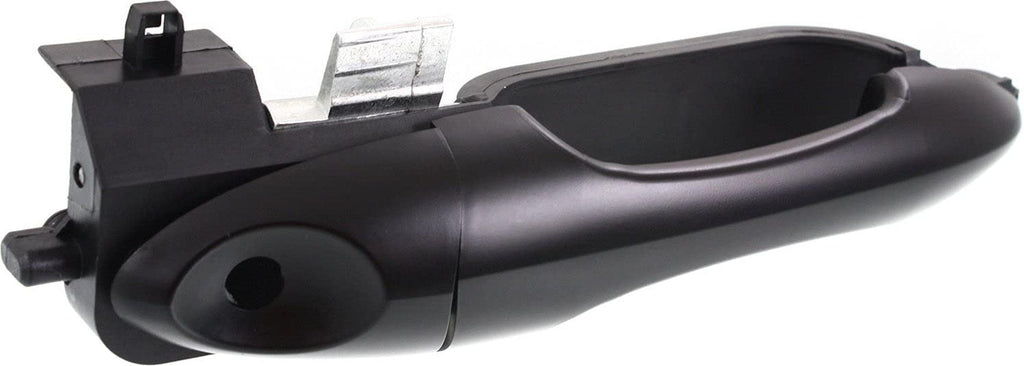 Front Exterior Door Handle Compatible with 2000-2007 Ford Focus, Set of 2, Driver and Passenger Side Smooth Black