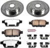 Power Stop K2431-36 Rear Z36 Truck & Tow Brake Kit, Carbon Fiber Ceramic Brake Pads and Drilled/Slotted Brake Rotors