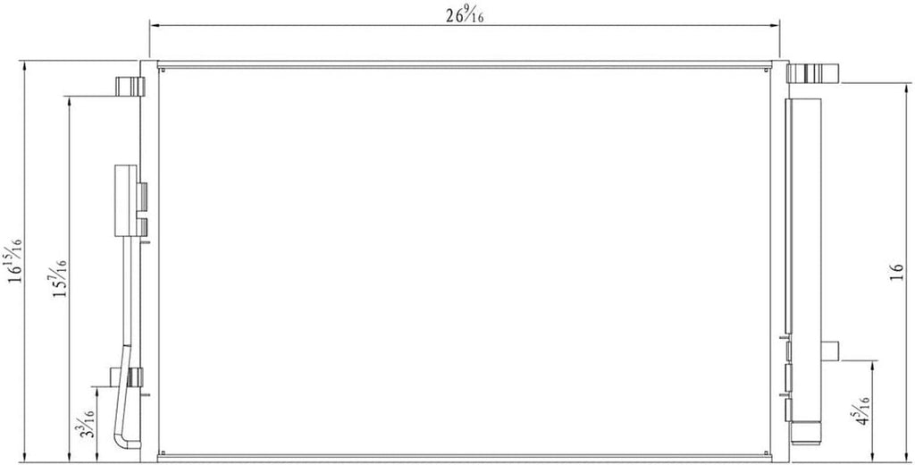 for 2016-2018 Kia Sorento 3.3L A/C Condenser 10863