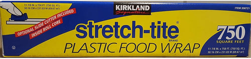 Kirkland Signature Stretch-Tite Plastic Wrap - 11 7/8 x 750 Square Feet - 2 Pack