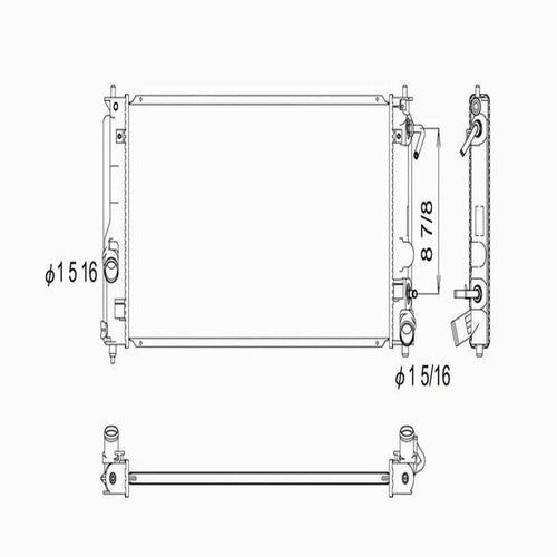 Radiator Fits 1972 Pontiac Firebird