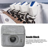 Anode Block, Aluminium Alloy 393023, 435745, 436745 Replacement for Outboard Engine 60 to 300