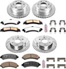 K2015-36 Front and Rear Z36 Truck & Tow Brake Kit, Carbon Fiber Ceramic Brake Pads and Drilled/Slotted Brake Rotors