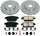 K6793 Front Z23 Carbon Fiber Brake Pads with Drilled & Slotted Brake Rotors Kit