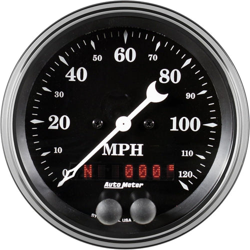 1749 Gauge Speedometer (Old TYME Black 3 3/8