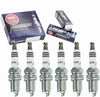 6 Pc NGK Iridium IX Spark Plugs Compatible with Kia Sportage 2.7L V6 2005-2010