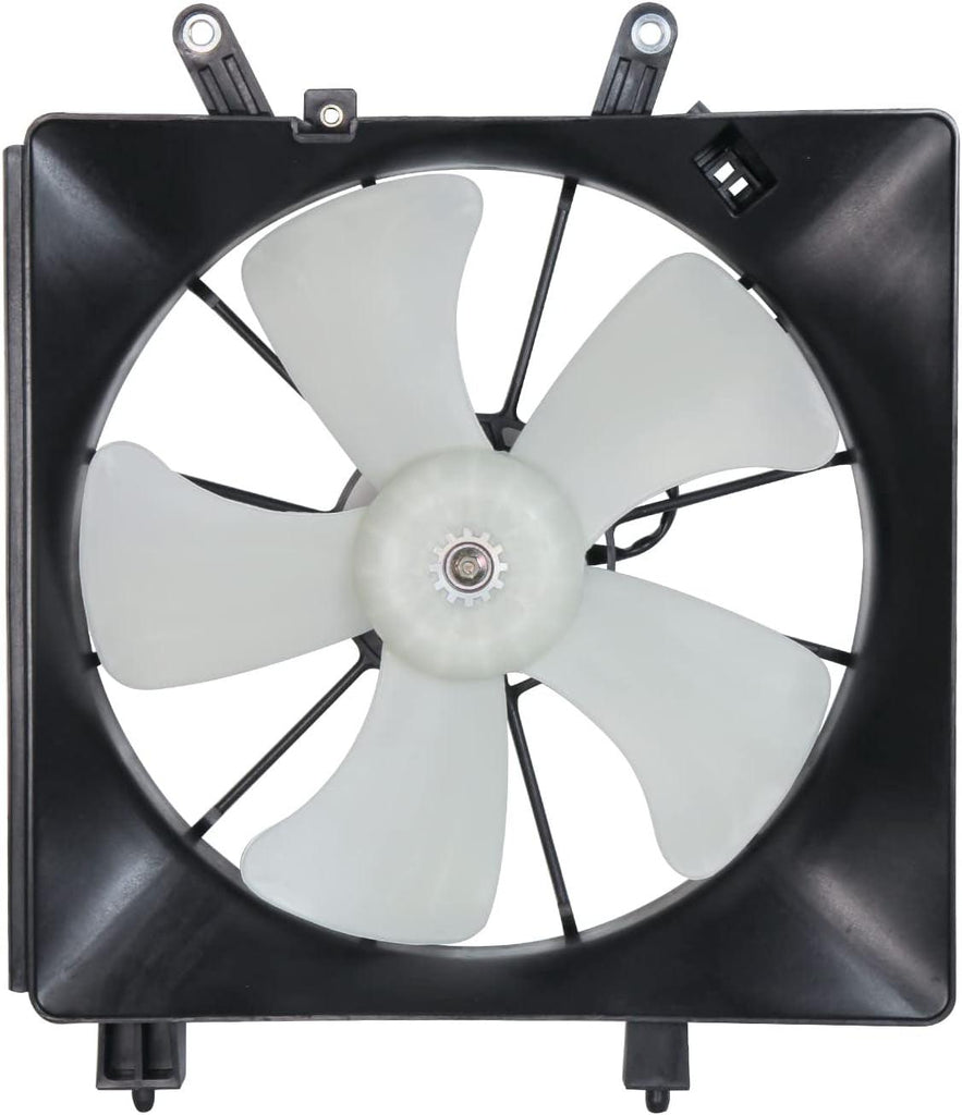600380 Cooling Fan Assembly Compatible with 2001-2005 Honda Civic, Black