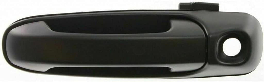 For Jeep Liberty Exterior Door Handle Front, Driver Side Smooth Black (2002-2007) | with Key Hole | Trim:All Submodels | CH1310116 | 5GG27DX8AA
