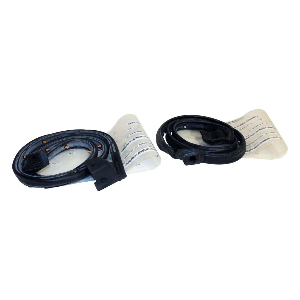 Crown Door Weatherstrip Kit for 1997-2006 Jeep TJ Wrangler w/ Half Steel Doors - greatparts
