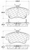 Centric Front Disc Brake Pad for PT Cruiser, Neon (103.08410)