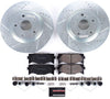 K3053 Front Brake Kit with Drilled/Slotted Brake Rotors and Z23 Evolution Ceramic Brake Pads