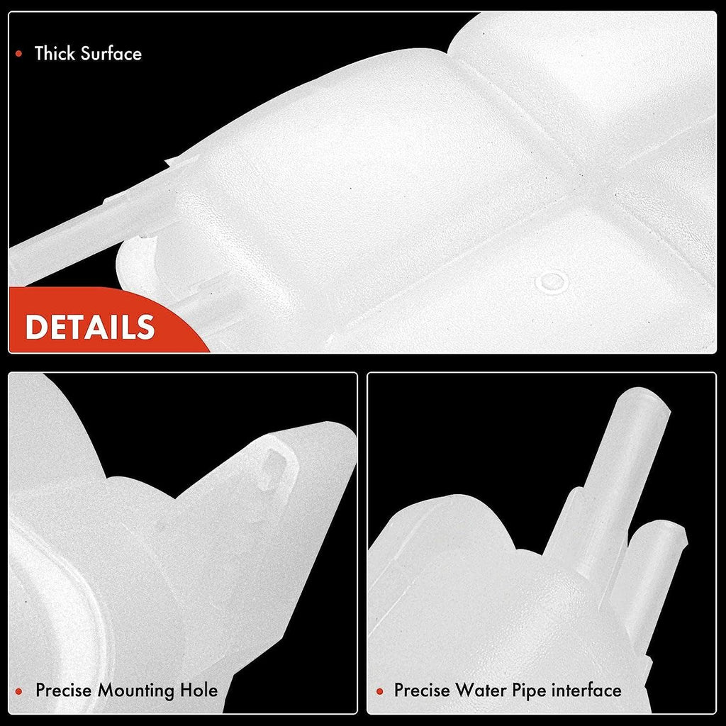 A-Premium Engine Coolant Overflow Recovery Reservoir Tank [W/Cap] Compatible with Ford Focus 07-11, Volvo C30 07-13, C70 06-13, S40 04-11, V50 05-11, 2.4L 2.5L, Replace # 30776151