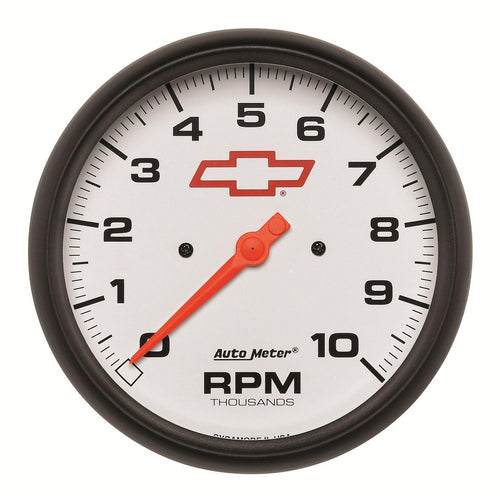 5 in. IN-DASH TACHOMETER 0-10000 RPM GM WHITE - greatparts