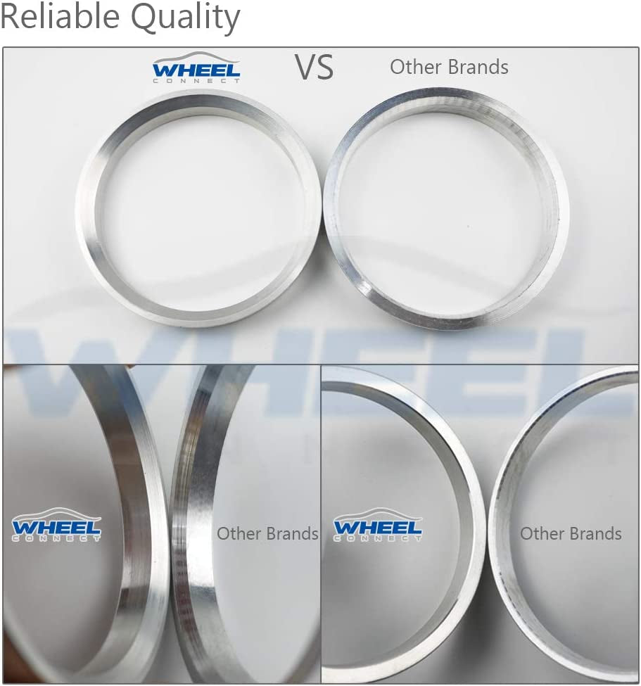 WHEEL CONNECT Hub Centric Rings, 87.1 to 77.8, Set of 4,Aluminium Alloy Hubrings,O.D:87.1Mm I.D 77.8Mm. A