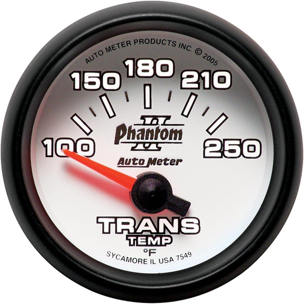 7549 Phantom II Electric Transmission Temperature Gauge, 2 1/16"