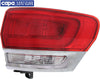 Tail Light Assembly Compatible with 2014-2018 Jeep Grand Cherokee Outer with Chrome Trim - CAPA Passenger Side