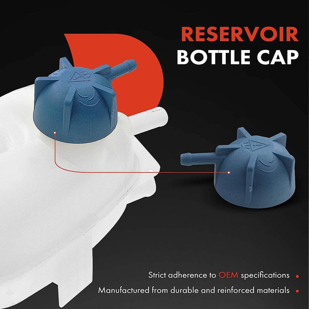 A-Premium Engine Coolant Overflow Recovery Reservoir Tank [W/Cap] Compatible with Volkswagen Vanagon 1986-1991 2.1L, Replace # 025141407A