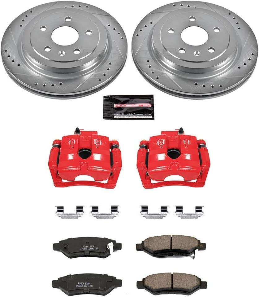 KC3072 Z23 Evolution Sport 1-Click Brake Kit with Powder Coated Calipers (Brake Pads, Drilled/Slotted Rotors)