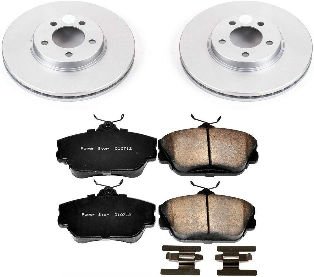 CRK1318 Coated Brake Rotor & Ceramic Brake Pads- Front