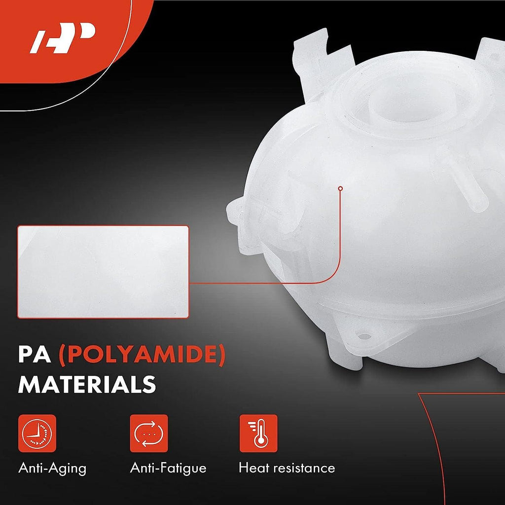 A-Premium Engine Coolant Overflow Recovery Expansion Tank Compatible with Audi A3 Q3 TT Quattro Volkswagen Jetta, Passat, Golf, Beetle, Eos, Tiguan, Rabbit