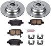 KOE4605 Autospecialty Rear Replacement Brake Kit-Oe Brake Rotors & Ceramic Brake Pads