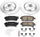 K6959 Front Z23 Carbon Fiber Brake Pads with Drilled & Slotted Brake Rotors Kit