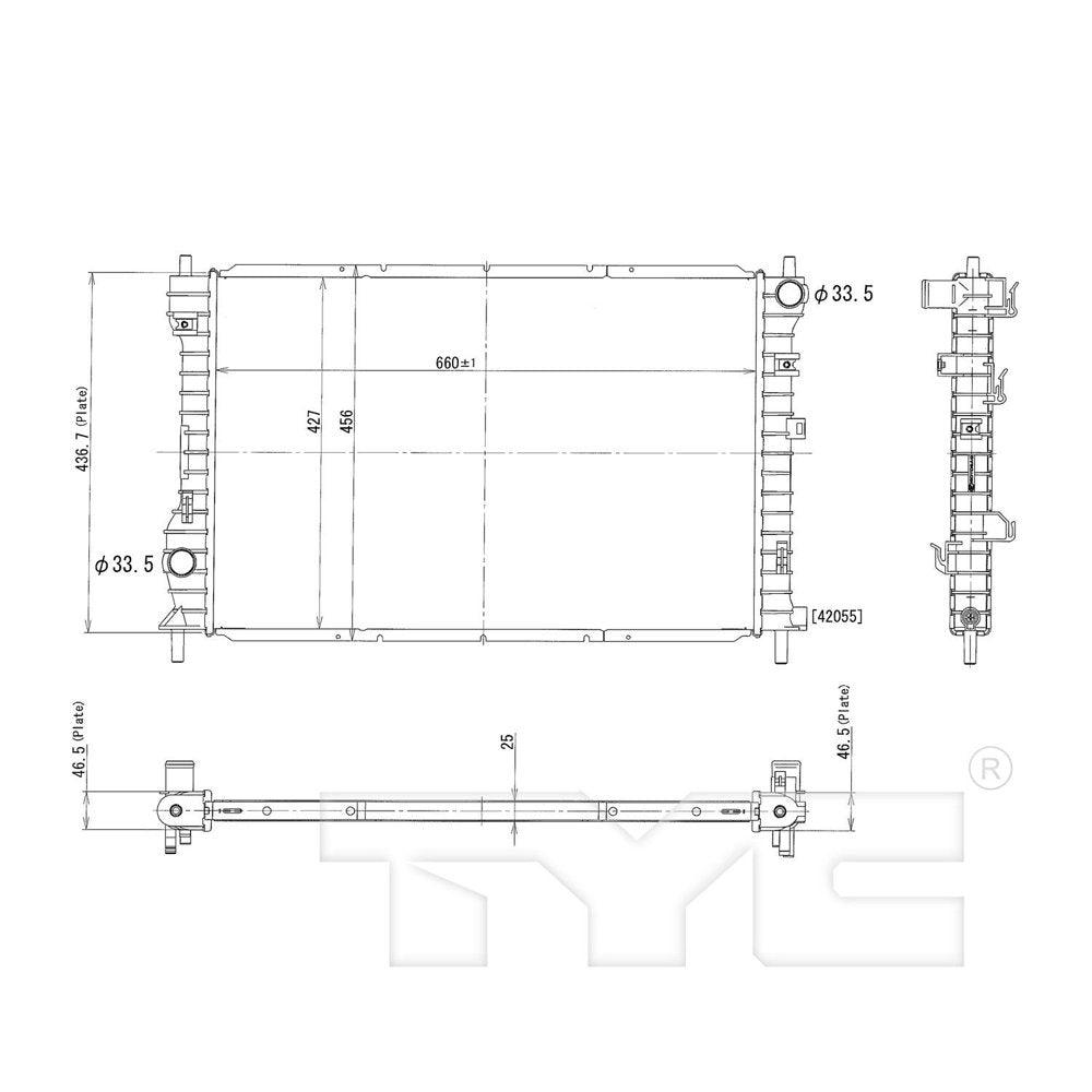 Radiator Fits 2003 Saturn Vue