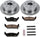 KOE4556 Autospecialty Rear Replacement Brake Kit-Oe Brake Rotors & Ceramic Brake Pads