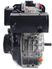 4 Stroke Diesel Engine, Single Cylinder Air Cooling Recoil 3600 RPM, 247Cc Engine Motor Single Cylinder with Air Cooling, Aluminum Alloy Case, Suitable for Road Cutter, Grinder, Water Pump