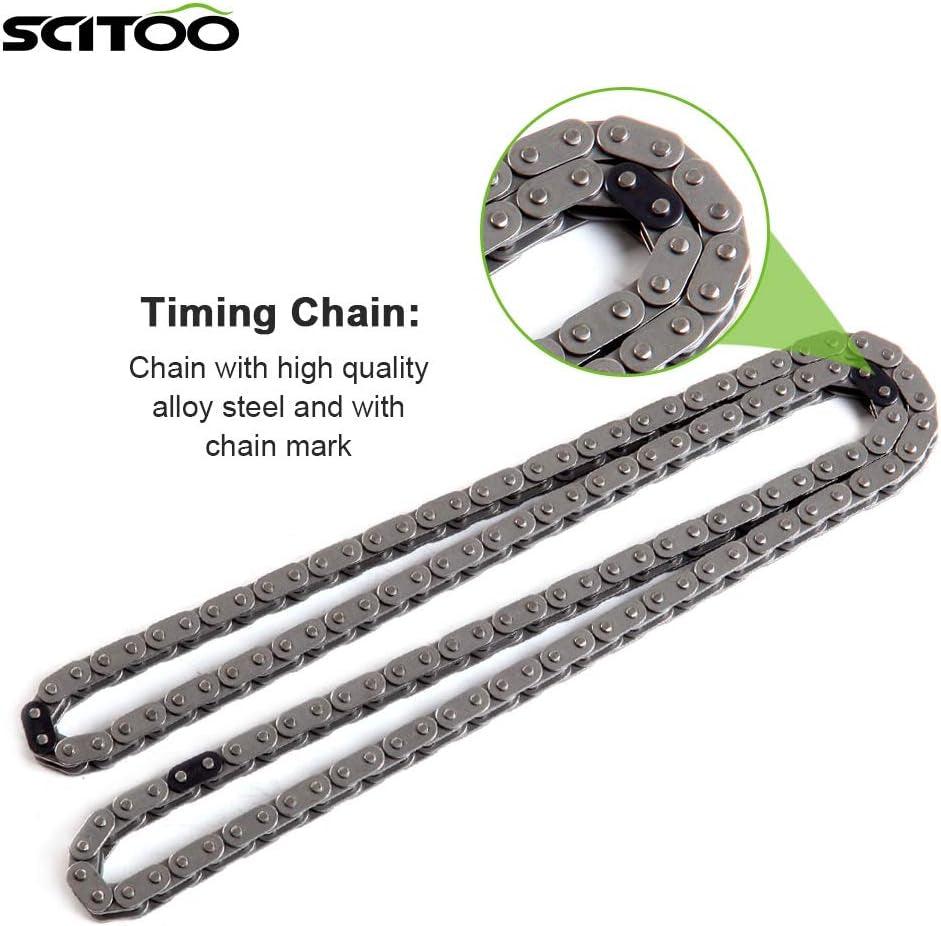 9-4202S Engine Timing Chain Kit Sets Replaces for Pontiac for Chevrolet for Saturn for Oldsmobile Sunfire HHR Cobalt Sky Vue G5 Aura Malibu Ion Cavalier Classic Grand Am Alero 2.2L 2.0L 2.4L