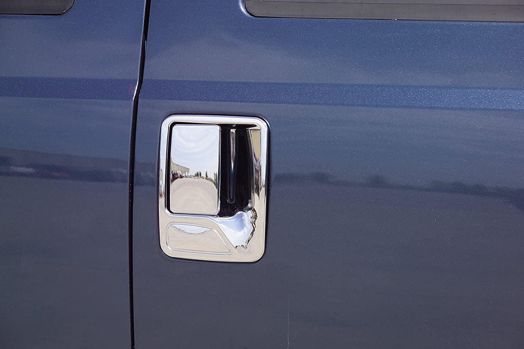 401209 Chrome Trim Door Handle Covers without Passenger Keyhole for Super Duty (4 Door)