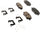 Gold 17D1844CHF1 Ceramic Front Disc Brake Pad Kit