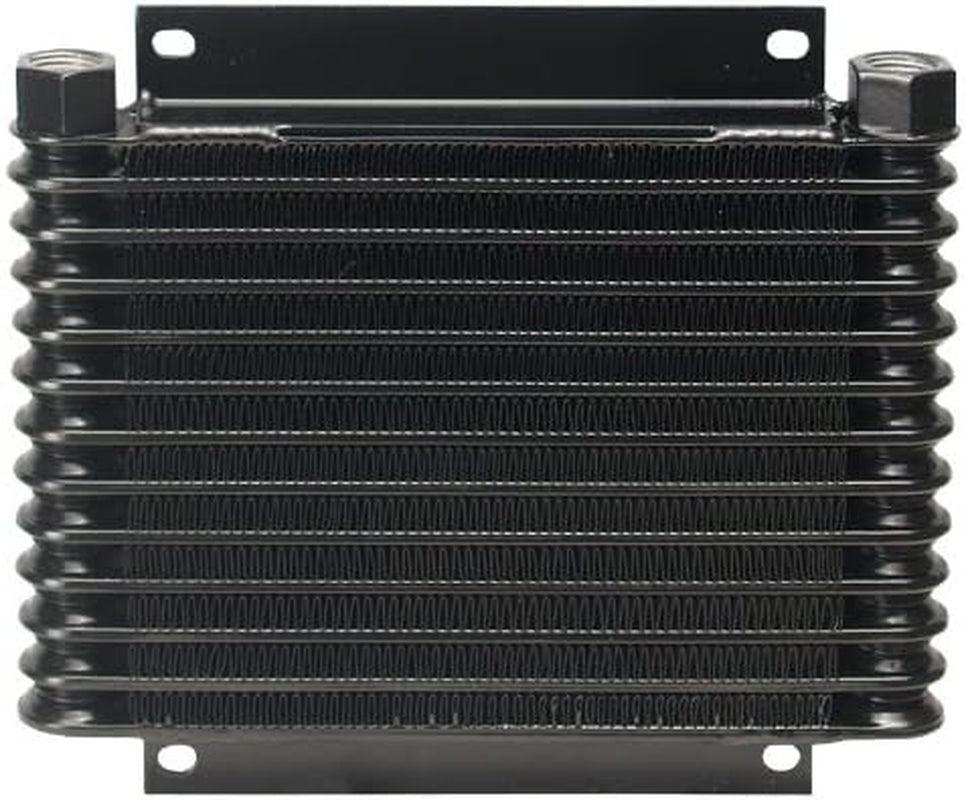 13613 Series 9000 Plate and Fin Transmission Oil Cooler,Black