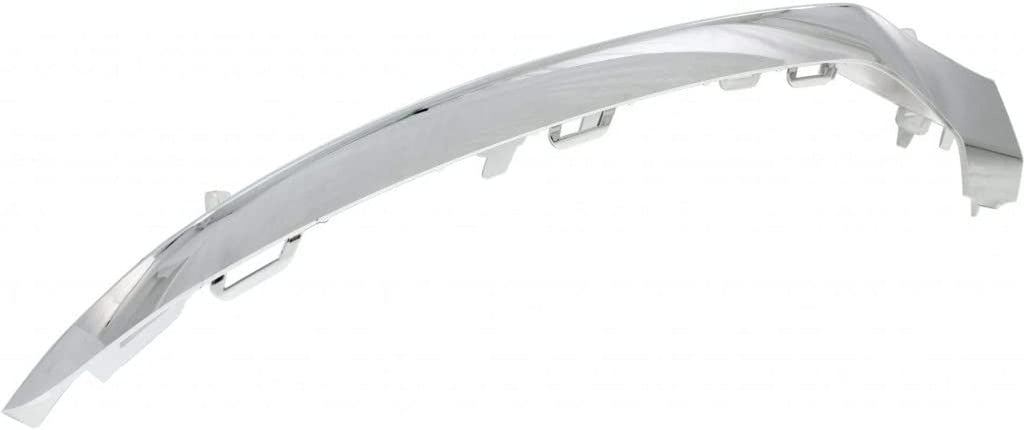 For Mercedes-Benz C300 / C400 Bumper Trim 2015 16 17 2018 Driver Side | Front | Molding | Chrome | Convertible/Coupe/Sedan | W/Amg Package | MB1046121 | 2058851374