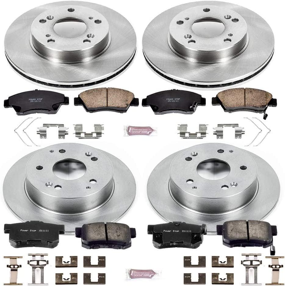 KOE4276 Autospecialty Front and Rear Replacement Brake Kit-Oe Brake Rotors & Ceramic Brake Pads