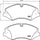 Brembo Front Disc Brake Pad Set for Land Rover (P44024)