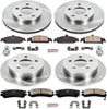 KOE1552 Autospecialty Front and Rear Replacement Brake Kit-Oe Brake Rotors & Ceramic Brake Pads