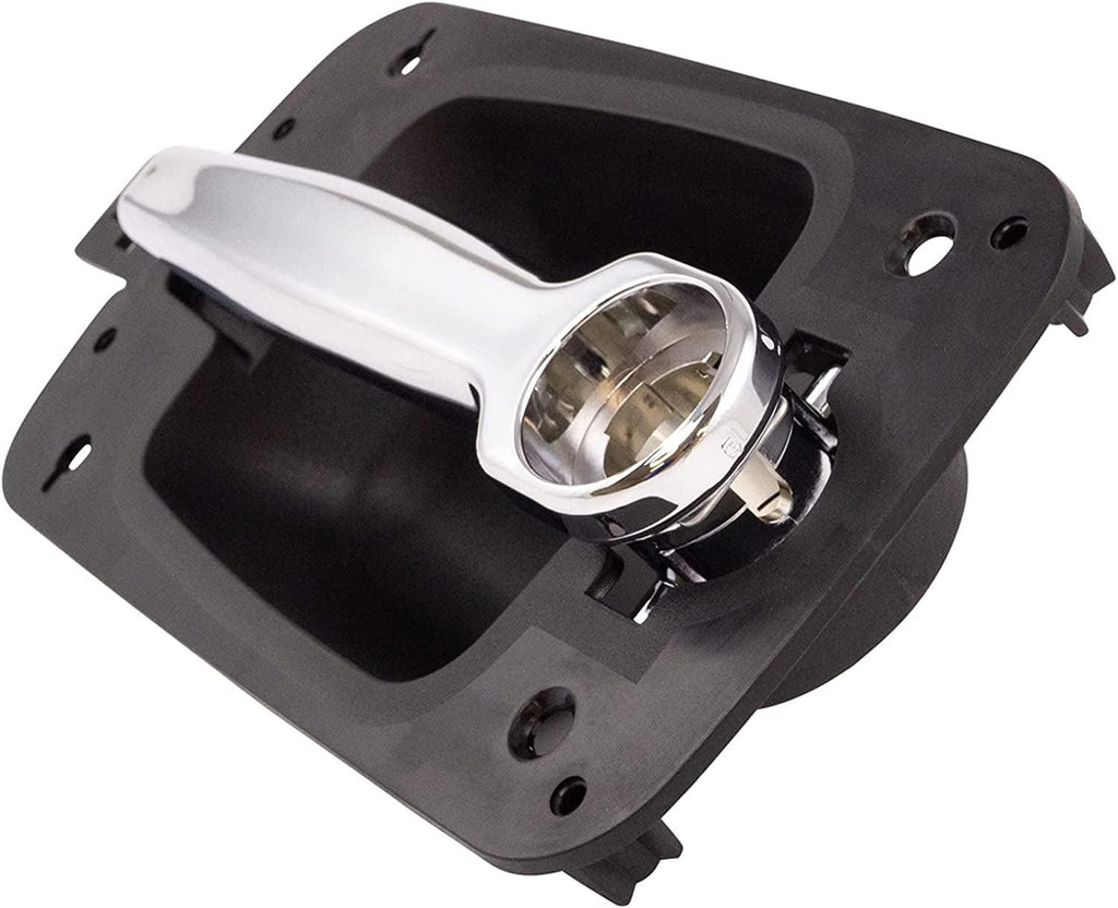 Front Exterior Door Handle Chrome & Black RH Right Passenger Side Compatible with 2008-2011 International Prostar