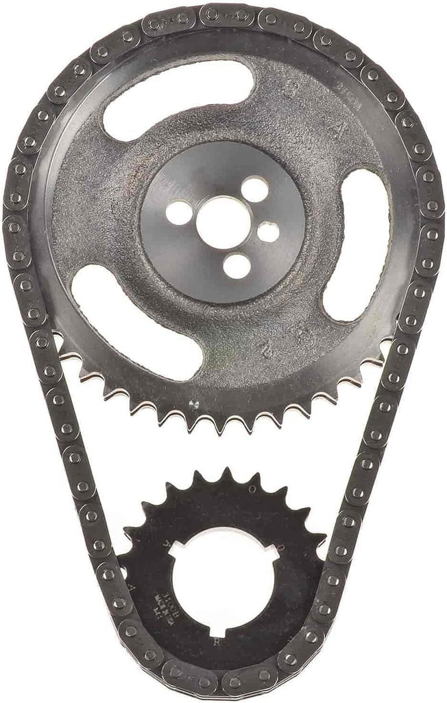 Double Roller Timing Chain Set | for 1987-1992 Small Block Chevy 305-350 | Made in USA | with Factory Hydraulic Roller Cam | Not for Use with LT1 or LT4 Engines | 3-Keyway