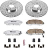 K2292-26 Front Z26 Carbon Fiber Brake Pads with Drilled & Slotted Brake Rotors Kit