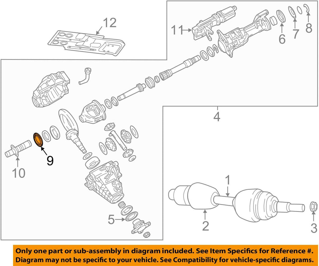 6814 6583AA, Axle Shaft Seal