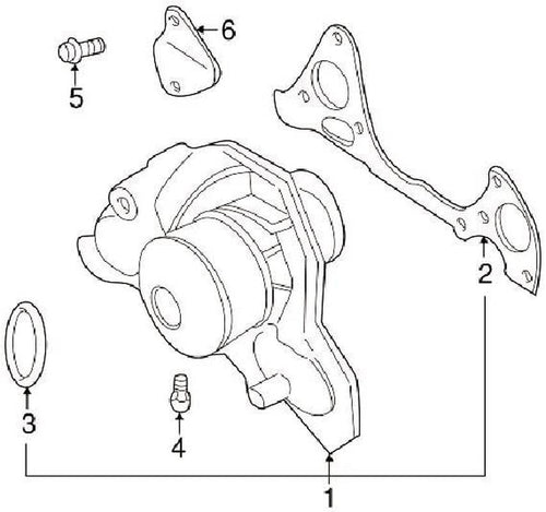 1300 A011, Engine Water Pump
