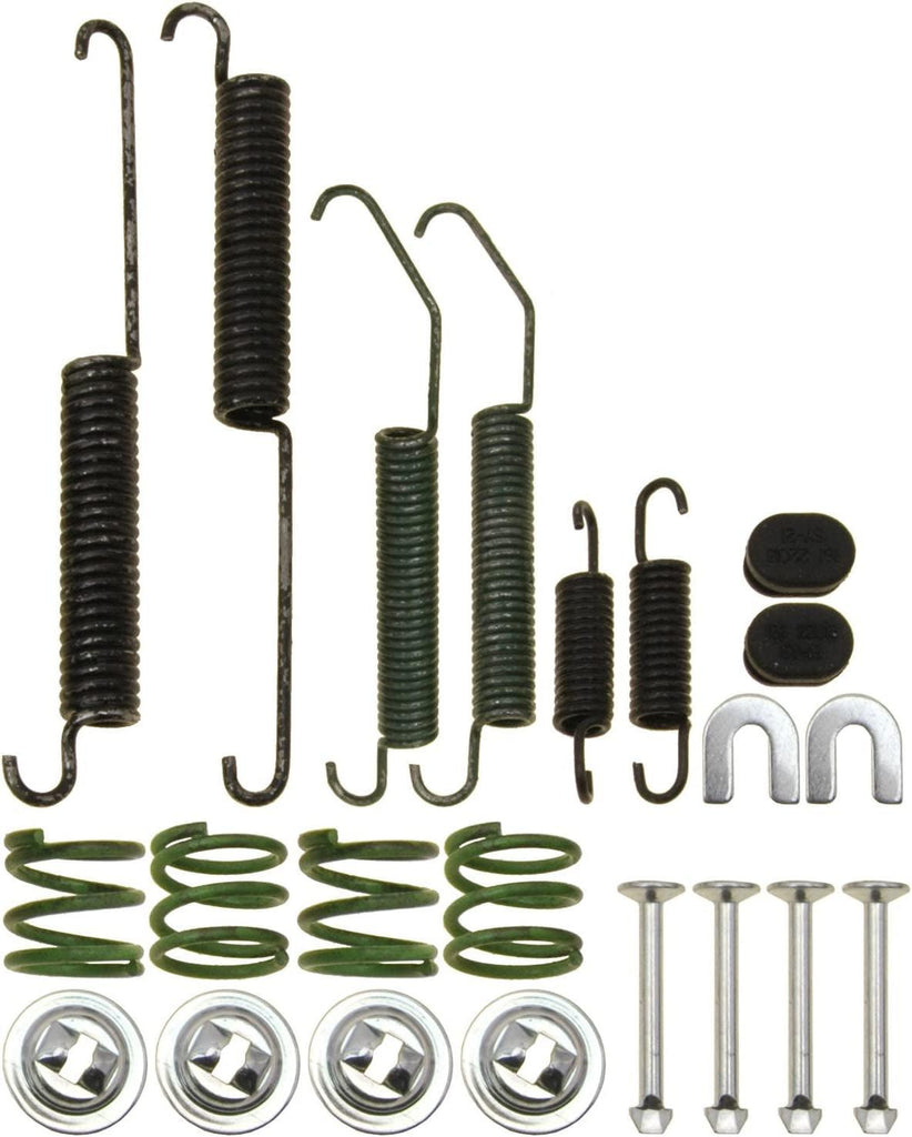Professional 18K17482 Rear Drum Brake Hardware Kit with Springs, Pins, Retainers, and Covers