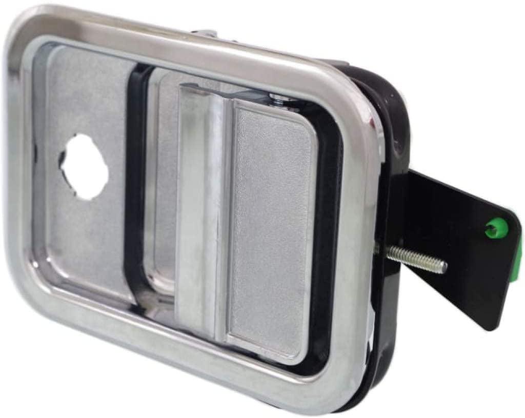 for Freightliner Columbia Exterior Door Handle Front, Driver Side Chrome (2000-2011) | with Key Hole| Trim: Base/120